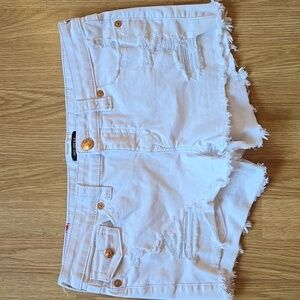 True religion white shorts